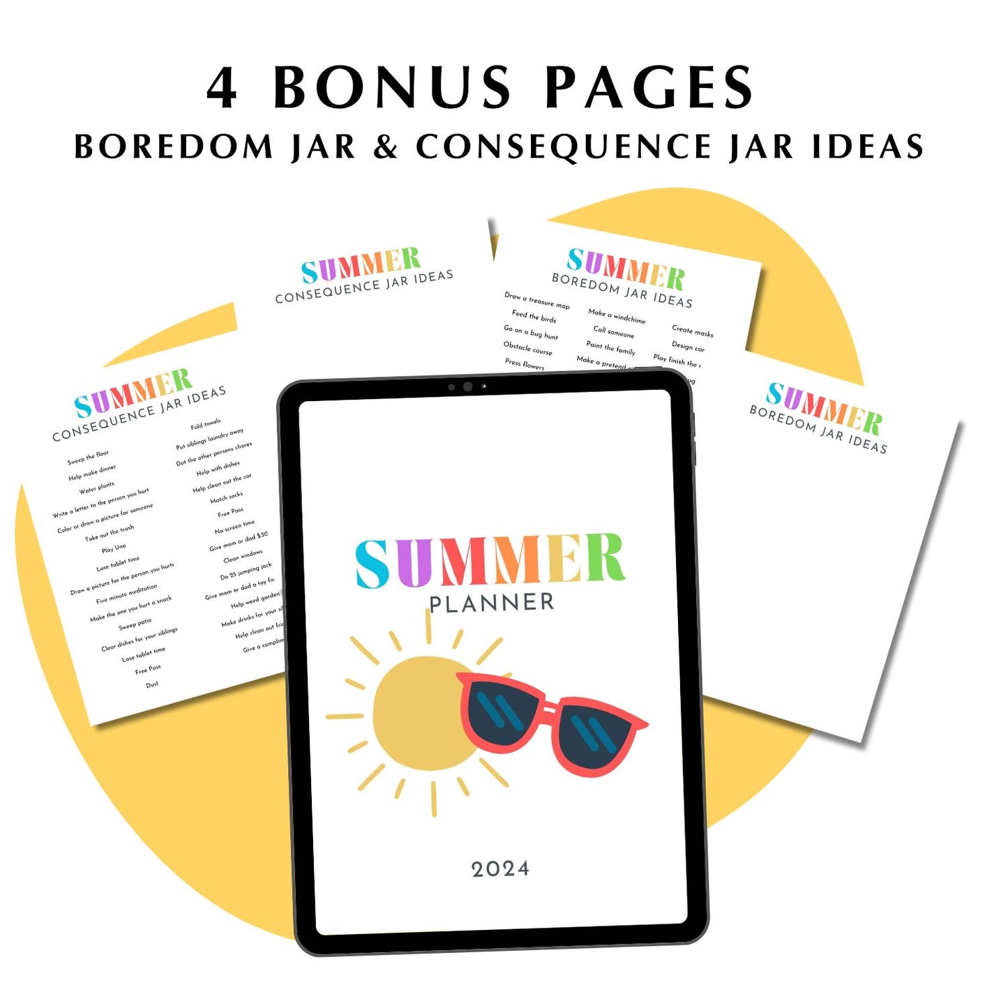 2024 Summer Planner - Printable