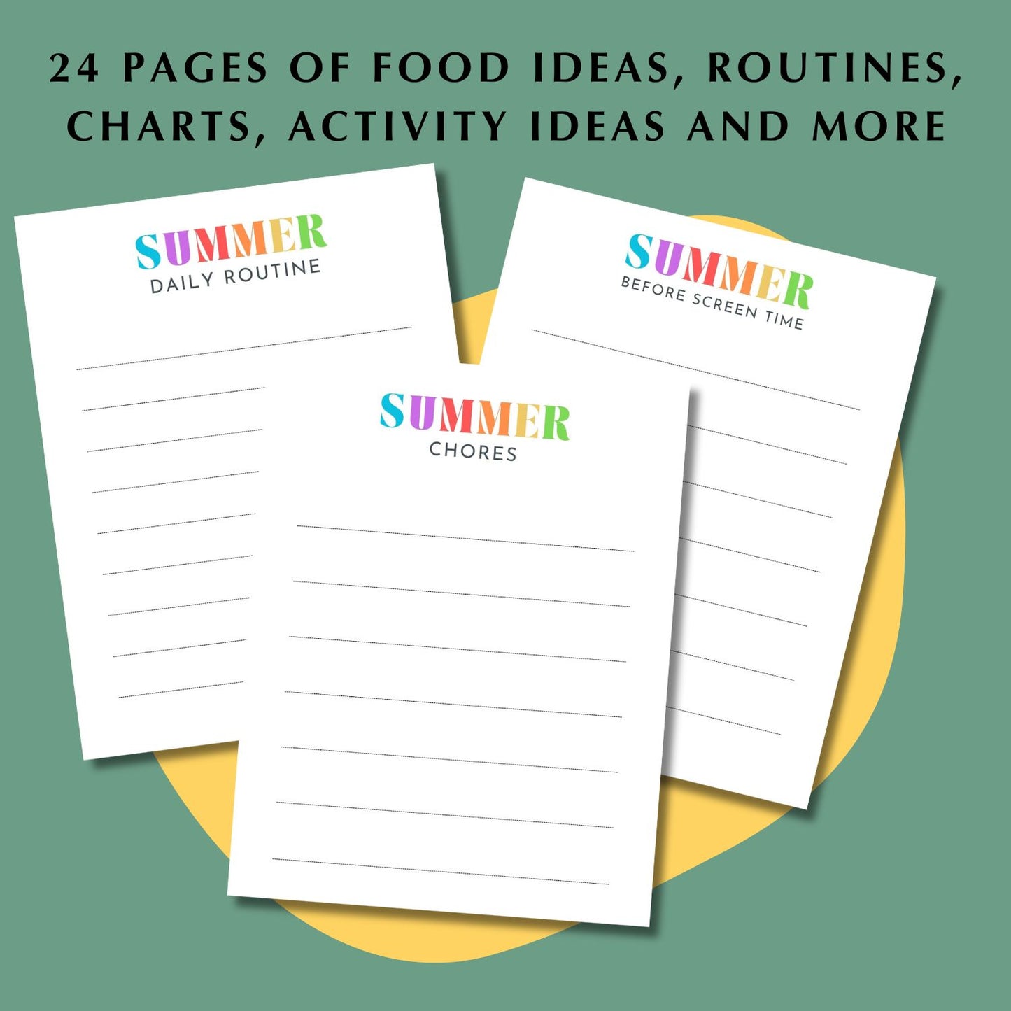 2024 Summer Planner - Printable